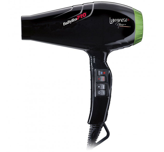 Фен для волос BaByliss PRO Luminoso Plus Nero Ionic BAB6360IBE