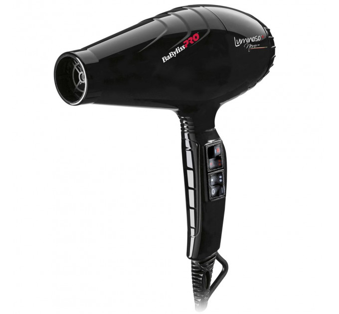 Фен для волос BaByliss PRO Luminoso Plus Nero Ionic BAB6360IBE