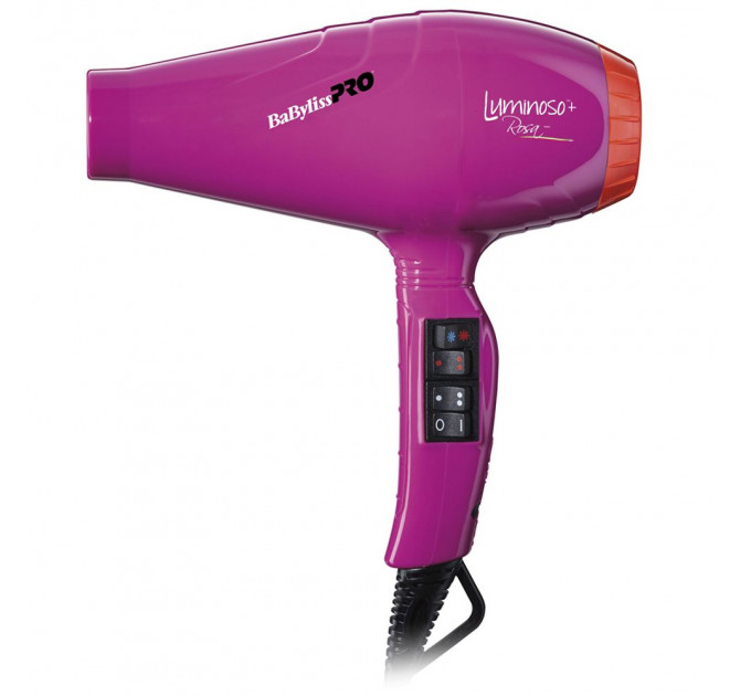 Фен для волосся BaByliss PRO Luminoso Plus Rosa Ionic BAB6360IFE