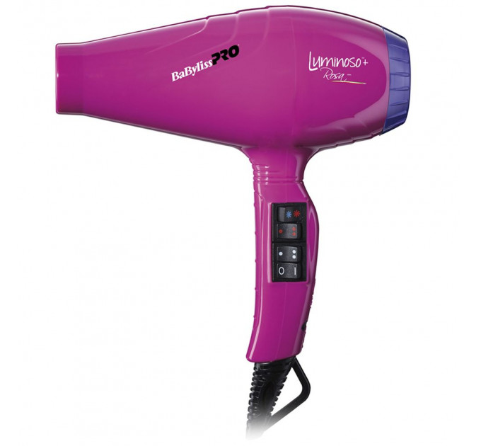Фен для волосся BaByliss PRO Luminoso Plus Rosa Ionic BAB6360IFE