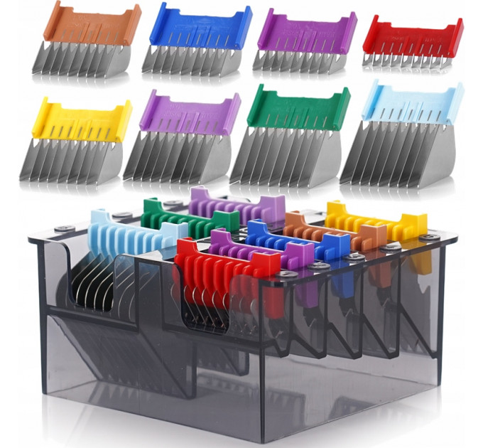 Набор металлических насадок для машинок Moser Metal Attachment Comb Set (8шт.) 1233-7050
