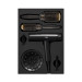 Набор Фен для волос JRL Forte PRO Black и 2 брашинга JRL-BR32 и JRL-BR53 в подарок (JRL-FP2401)