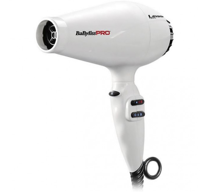 Фен для волосся BaByliss PRO Levante Ionic White BAB6950WIE