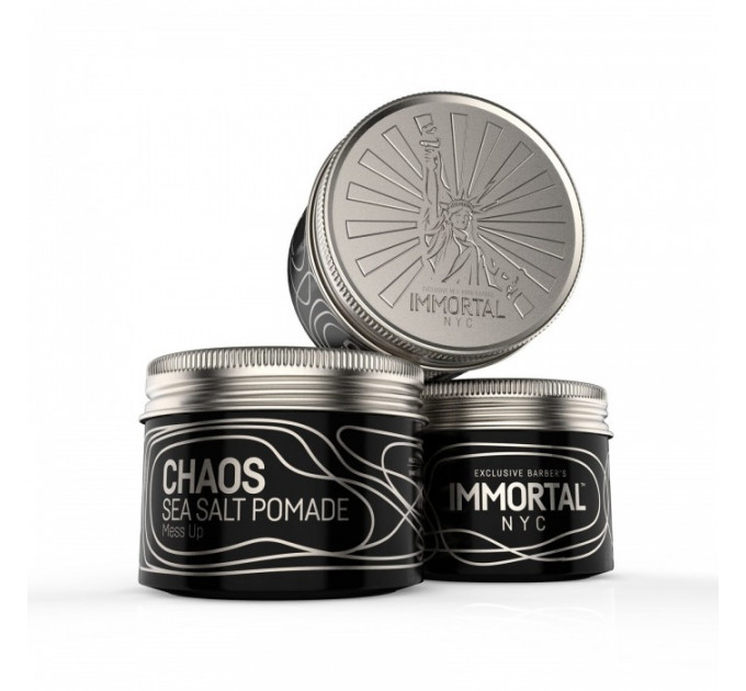 Матовая солевая помада для волос Immortal NYC Chaos Sea Salt Pomade (100ml) NYC-80