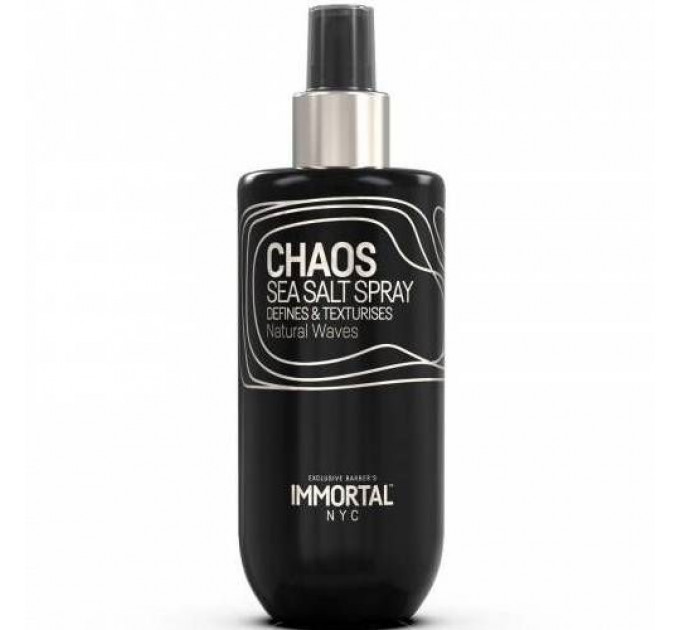Сольовий матовий спрей для текстури та локонів Immortal NYC Chaos Sea Salt Spray (250ml) NYC-81