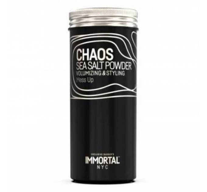 Порошковий сольовий віск для об'єму та укладання волосся Immortal NYC Chaos Sea Salt Powder (20g) NYC-82