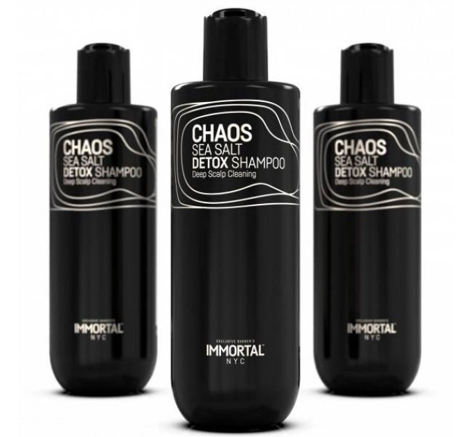 Шампунь с морской солью для глубокой очистки кожи головы Immortal NYC Chaos Sea Salt Detox Shampoo (500ml) NYC-83