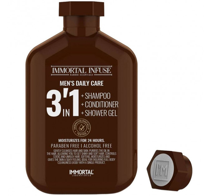 Шампунь Immortal Infuse 3в1 (шампунь, кондиціонер, гель для душу) (500ml) INF-65