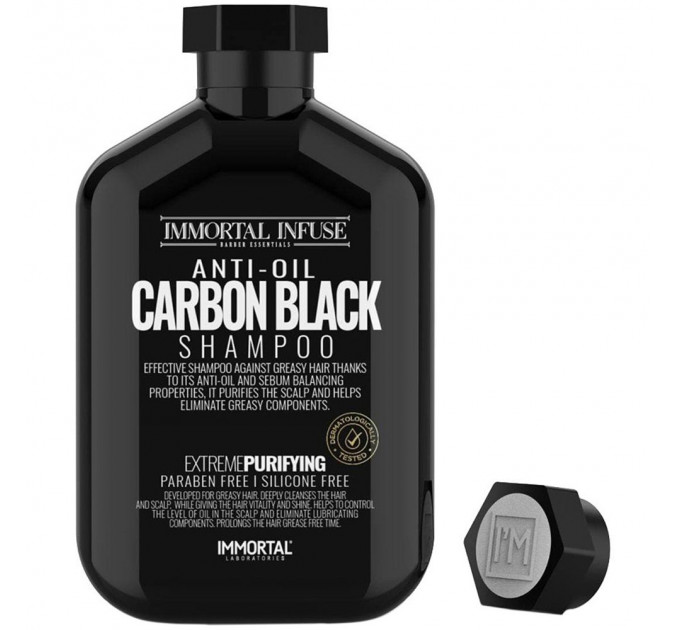 Шампунь для жирных волос Immortal Infuse Anti-Oil Carbon Black Shampoo (500ml) INF-69