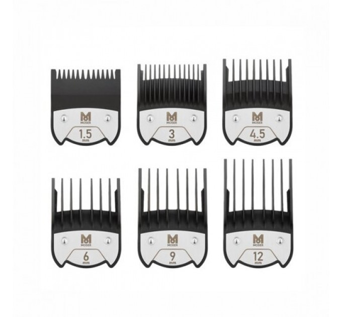 Набор магнитных насадок для машинок Moser Magnetic Premium Attachment Comb Set (6шт.) 1801-7000