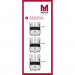 Набор магнитных насадок для машинок Moser Magnetic Premium Attachment Comb Set (6, 9, 12 мм) 1801-7020