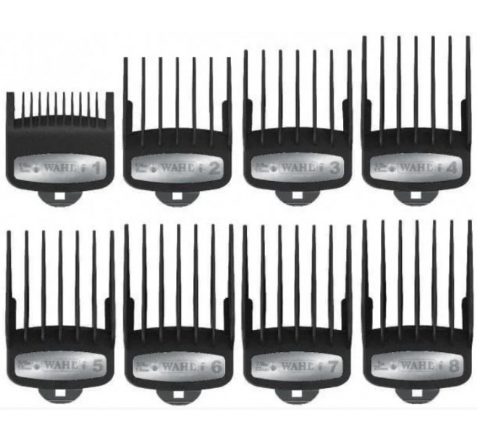 Набор насадок для машинок WAHL Premium Cutting Guide Set (8шт.) с подставкой 03171-500