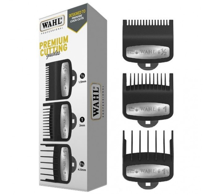 Набор насадок для машинок WAHL Premium Cutting Guides (1.5, 3, 4.5 мм) 03354-5001