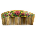 Гребінець для волосся з художнім розписом SPL Wood Art Comb 1561