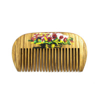Гребінець для волосся з художнім розписом SPL Wood Art Comb 1562