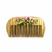 Гребінець для волосся з художнім розписом SPL Wood Art Comb 1562