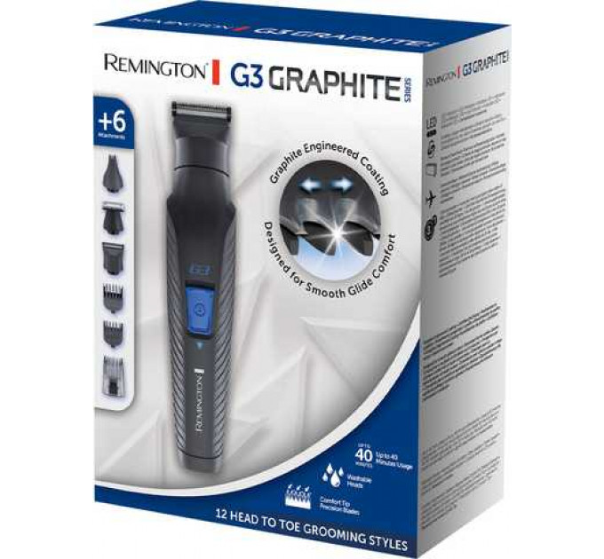 Машинка для стрижки Remington G3 Graphite PG3000