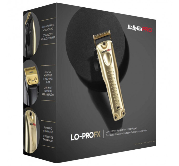Машинка для стрижки BaByliss PRO LO-PROFX Gold FX825GE