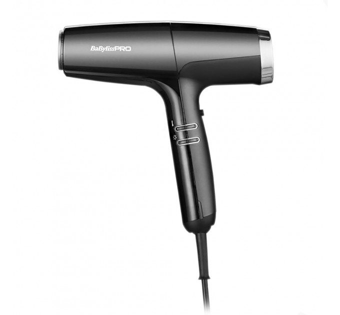 Фен для волос BaByliss PRO Falco Black&Silver High Speed BAB8550BE