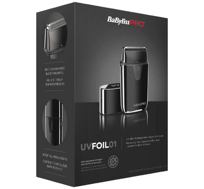 Шейвер BaByliss PRO UV Single Foil Metal Shaver FXLFS1E