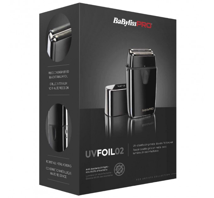 Шейвер BaByliss PRO UV Double Foil Metal Shaver FXLFS2E