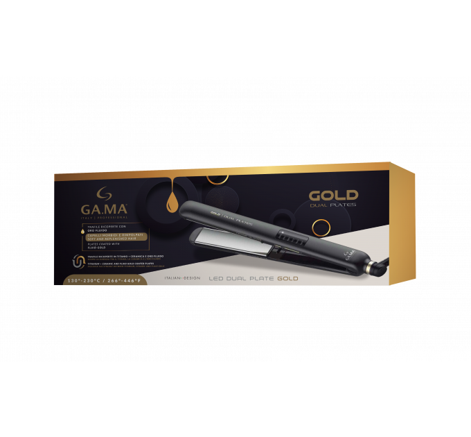 Випрямляч для волосся Ga.Ma CP14 Dual Plates Gold LED GI2510
