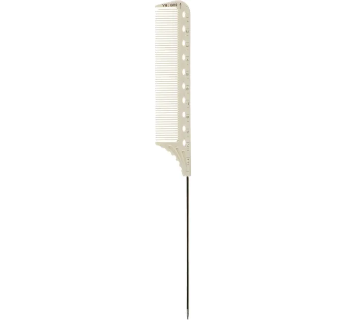 Расческа-шпикуль с металлическим хвостиком SPL Ivory Hair Comb 13758 (слоновая кость)