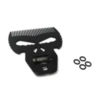 Барберская расческа SPL Metal Barber Skull 1196