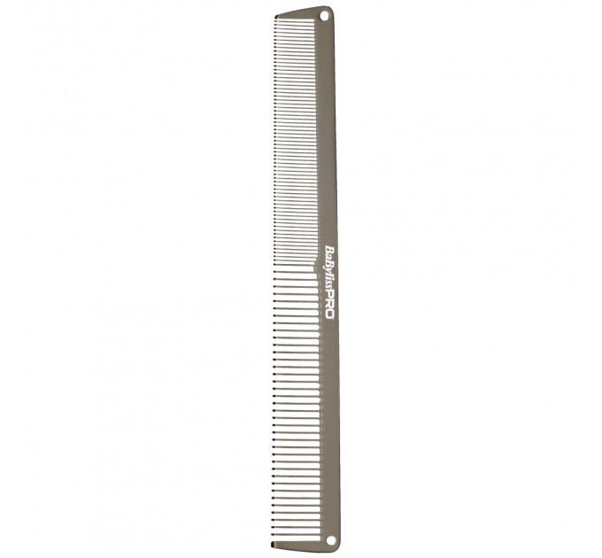 Гребінець для волосся BaByliss PRO GunSteel Metal Comb M3843E