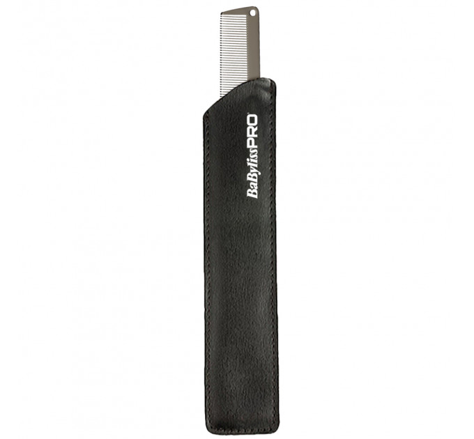 Гребінець для волосся BaByliss PRO GunSteel Metal Comb M3843E