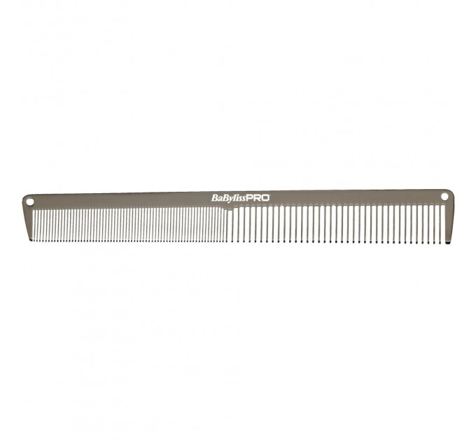 Гребінець для волосся BaByliss PRO GunSteel Metal Comb M3843E