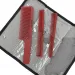 Набір гребінців для волосся BaByliss PRO Barberology™ x3 Red Comb Set M4343E