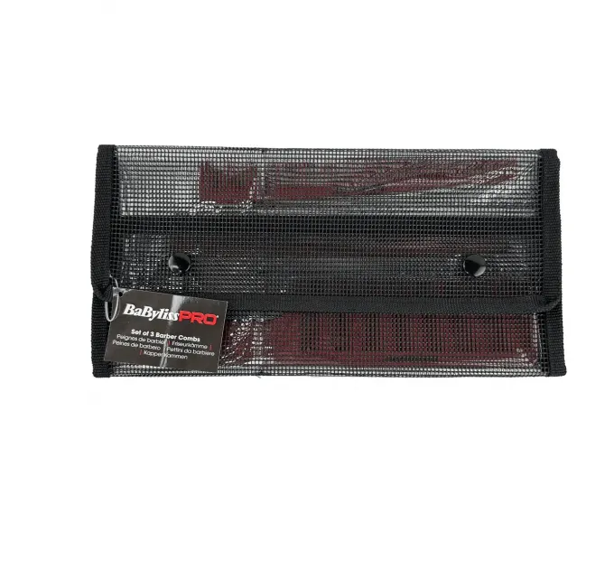 Набір гребінців для волосся BaByliss PRO Barberology™ x3 Red Comb Set M4343E