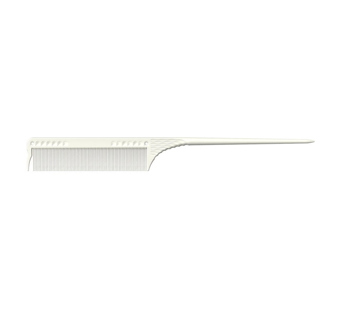 Расческа с мелкими зубчиками JRL Fine Teeth Tail Comb White JRL-101