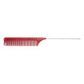 Гребінець-шпикуль з металевим хвостиком JRL Pin Tail Comb Red JRL-102