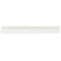Расческа для длинных и тонких волос JRL Long Round Tooth Cutting Comb White JRL-306