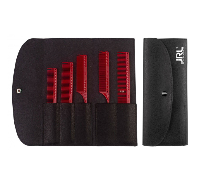 Набір гребінців для стилювання зачісок JRL Styling Comb Set Red JRL-J002