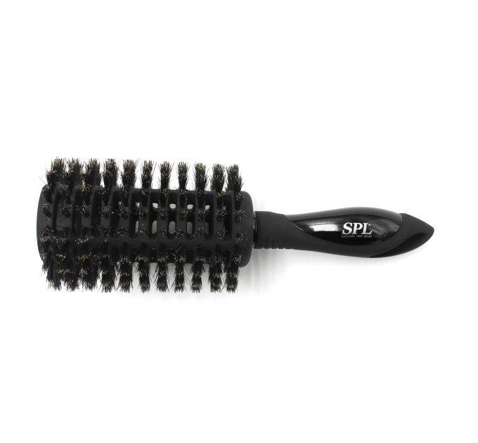 Брашинг з натуральною щетиною SPL Hair Brush Black (d46 мм) 55070
