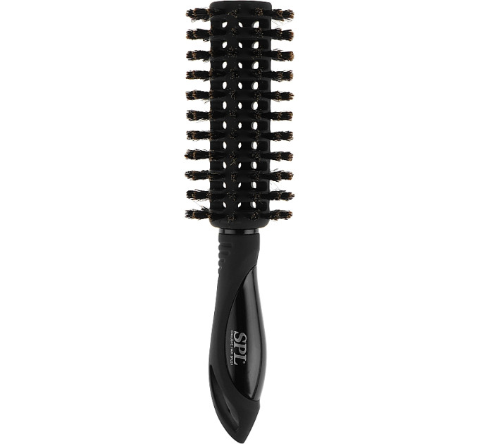 Брашинг з натуральною щетиною SPL Hair Brush Black (d30 мм) 55063