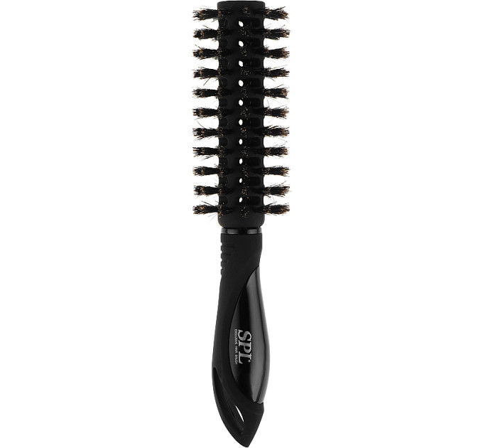 Брашинг с натуральной щетиной SPL Hair Brush Black (d25 мм) 55056