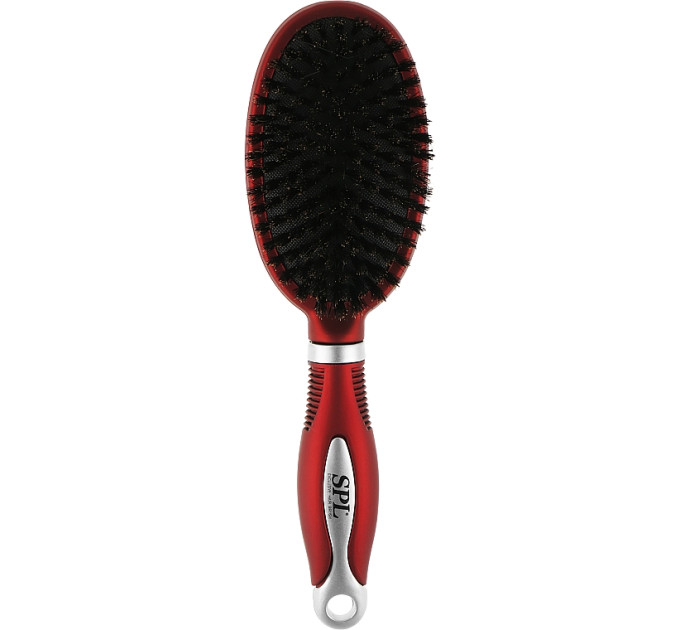 Массажная щетка с натуральной щетиной SPL Hair Brush Red 54100