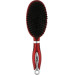 Массажная щетка с натуральной щетиной SPL Hair Brush Red 54100