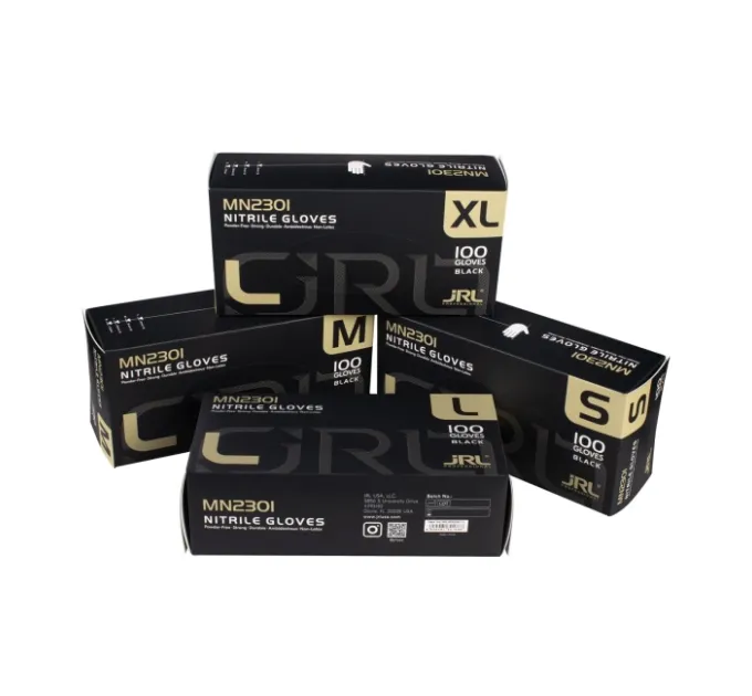 Рукавички нітрилові, ультраміцні, чорні JRL Nitrile Gloves (розмір S) JRL-MN2301S