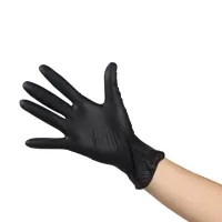 Рукавички нітрилові, ультраміцні, чорні JRL Nitrile Gloves (розмір M) JRL-MN2301M
