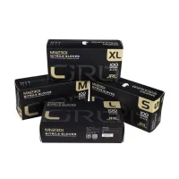 Рукавички нітрилові, ультраміцні, чорні JRL Nitrile Gloves (розмір XL) JRL-MN2301XL