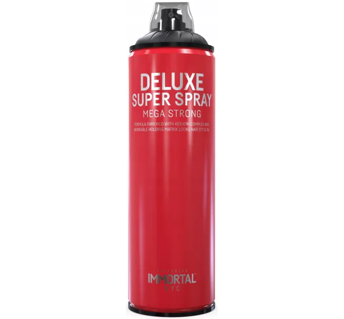 Спрей для прочной фиксации волос Immortal Deluxe Super Spray Mega Strong (500ml) INF-108