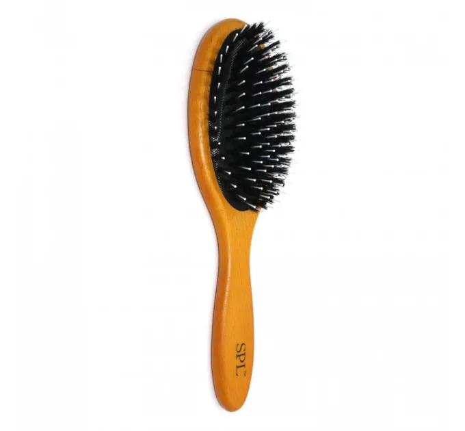 Масажна щітка з комбінованою щетиною, дерев'яна SPL Wood Hair Brush 2326