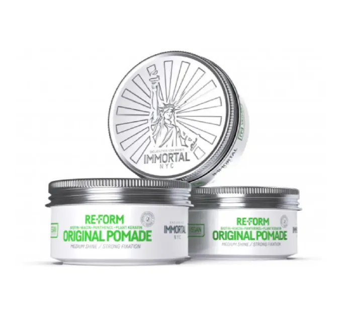 Реконструирующая помада для волос с хранением цвета Immortal I'M Vegan Re-Form Original Pomade (150ml) NYC-72