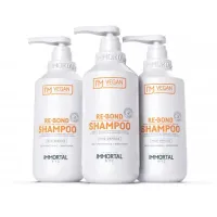 Шампунь для глибокого відновлення пошкодженого волосся Immortal I'M Vegan Re-Bond Shampoo (500ml) NYC-62