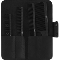 Набір гребінців для барбера SPL Barber Comb Set Black 13723
